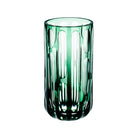 Vista Alegre Cattedrale Case with Double Green Vase on a white background