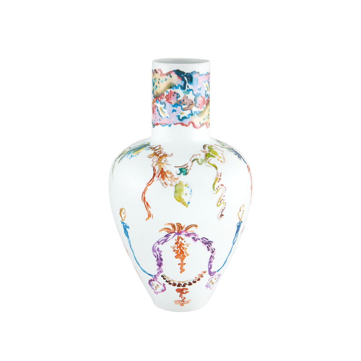 Vista Alegre Chinoiseries Set of 2 Vases, view 6