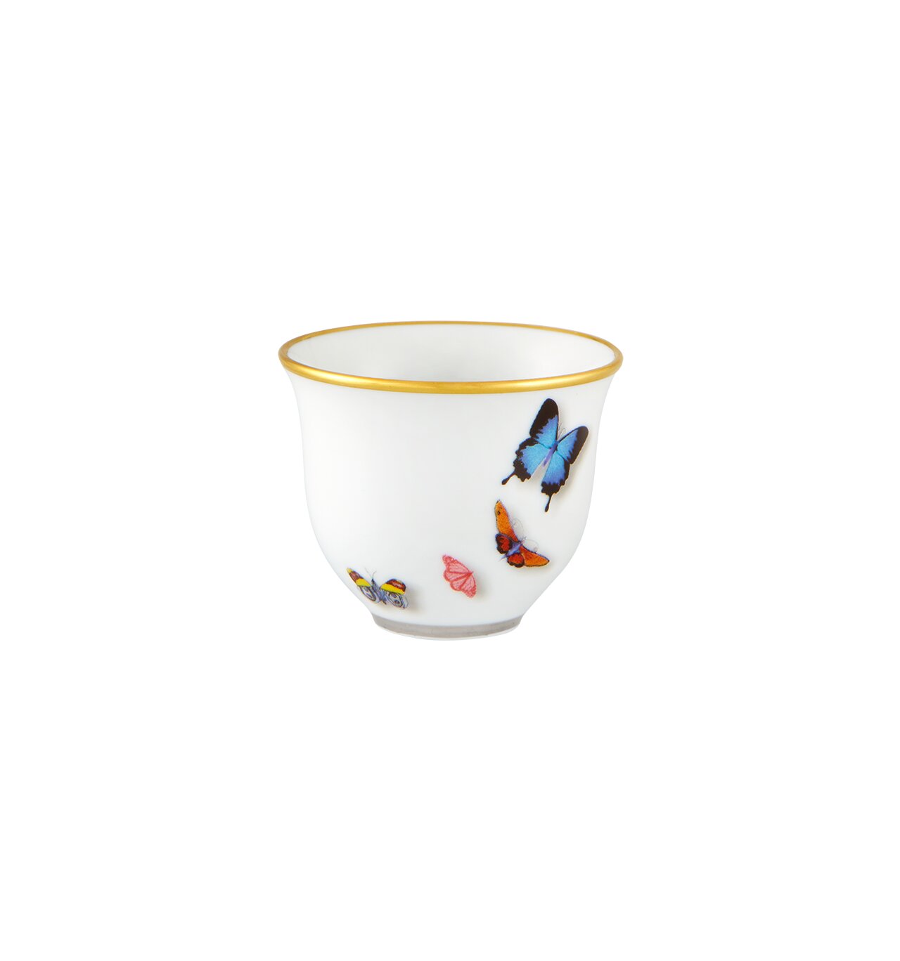 Vista Alegre Christian Lacroix Butterfly Parade Arabic Coffee Cup on a white background