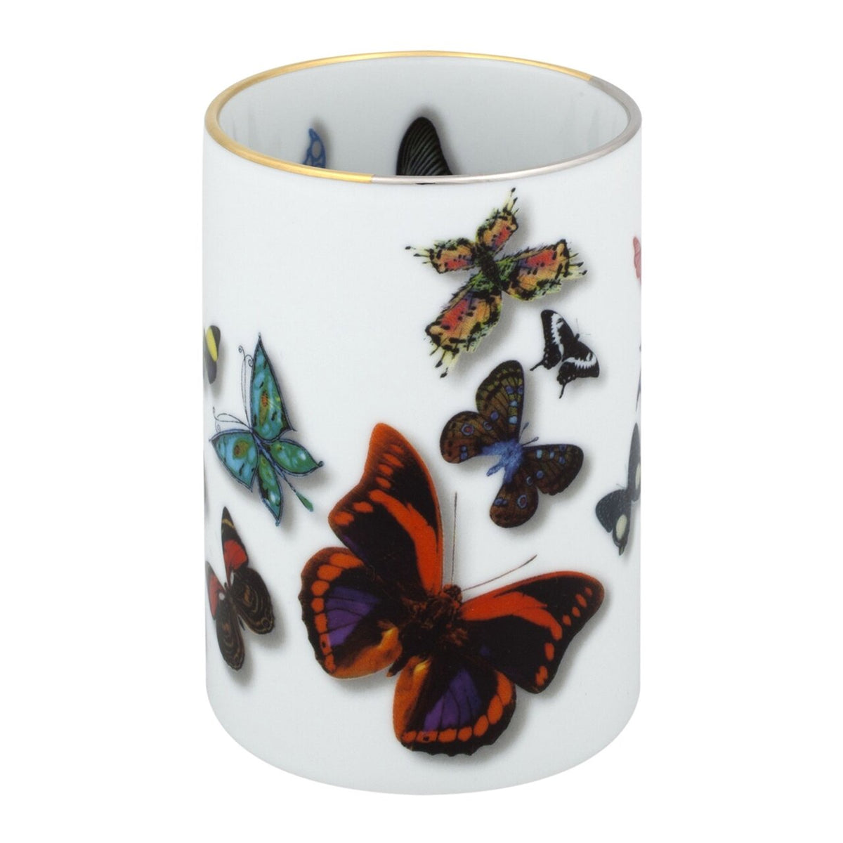 Vista Alegre Christian Lacroix Butterfly Parade Pencil Holder on a white background