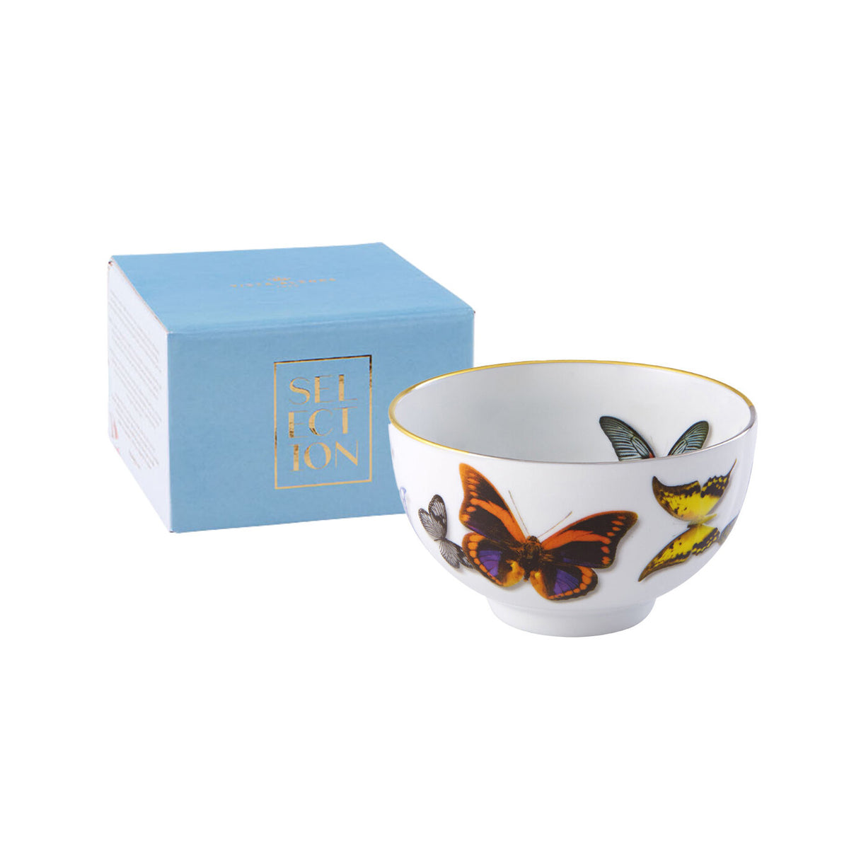 Vista Alegre Christian Lacroix Butterfly Parade Rice Bowl Selection on a white background