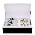 Vista Alegre Christian Lacroix Butterfly Parade Set of 2 Coffee Cups & Saucers on a white background