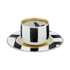 Vista Alegre Christian Lacroix Sol y Sombra Coffee Cup with Saucer Butterfly on a white background