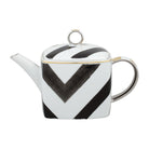 Vista Alegre Christian Lacroix Sol y Sombra Teapot on a white background