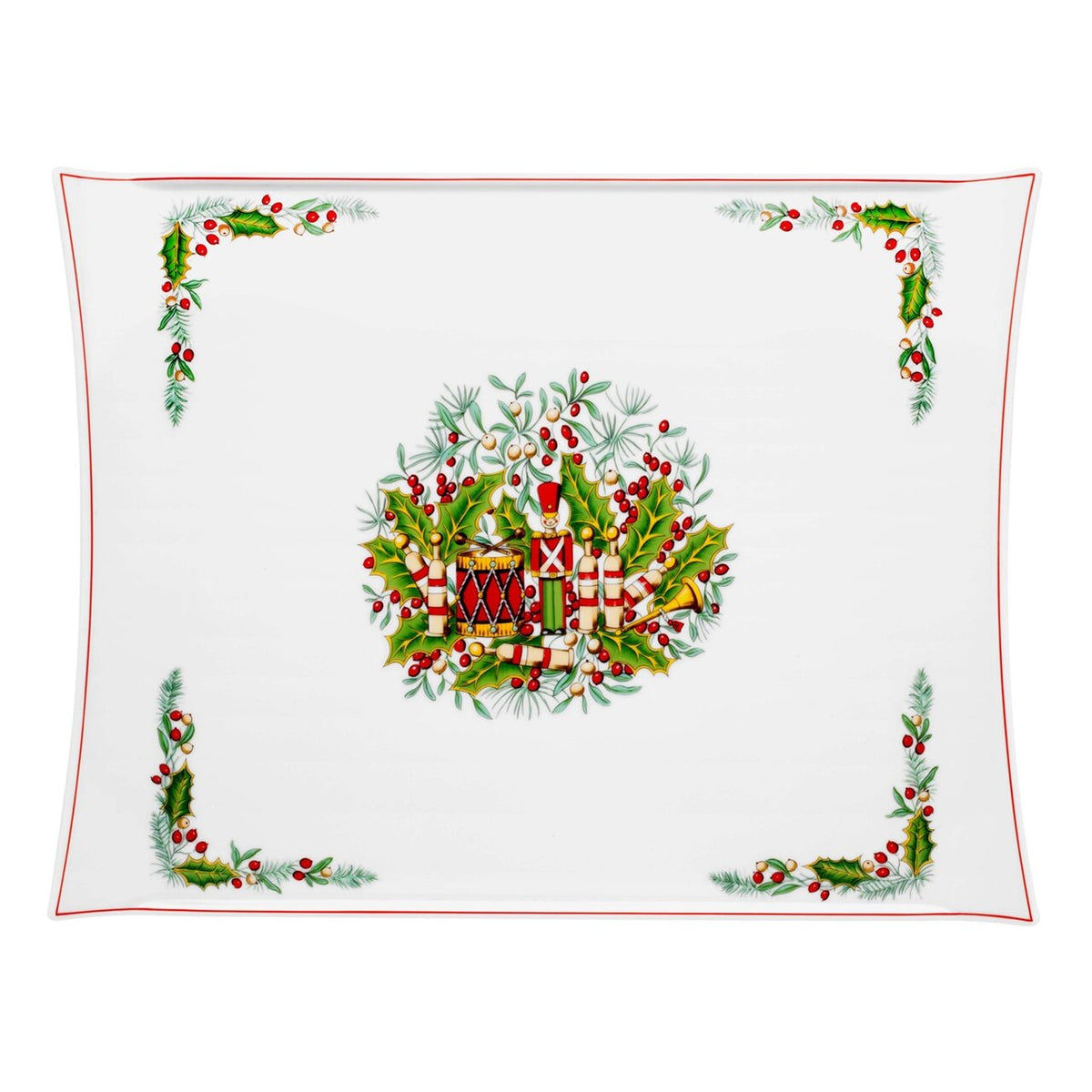 Vista Alegre Christmas Magic Large Tray on a white background
