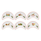 Vista Alegre Christmas Magic Set of 6 Salad Dishes on a white background