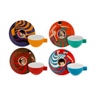 Vista Alegre Cinema Português Set of 4 Coffee Cups & Saucers, view 2