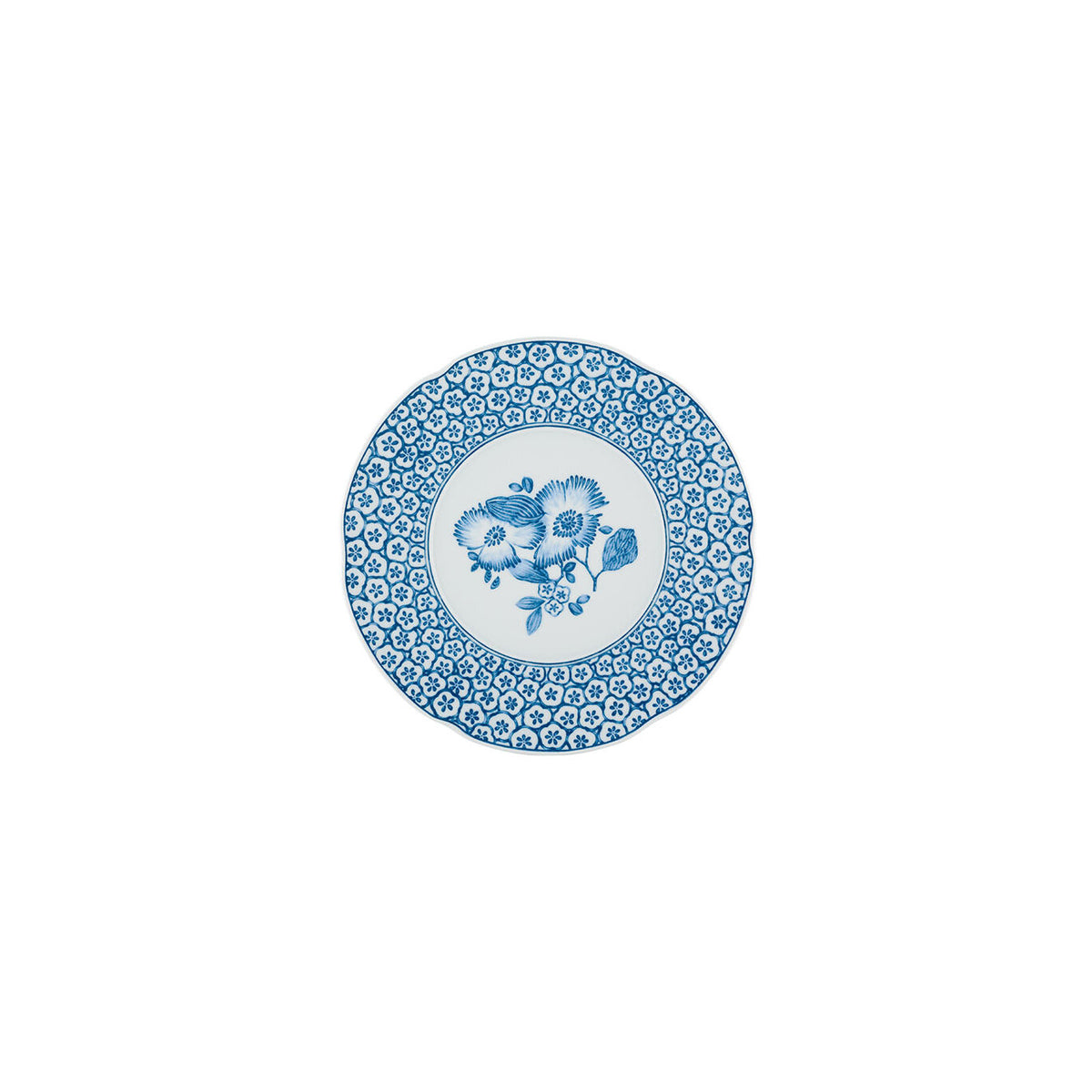 Vista Alegre Coralina Blue Dessert Plate on a white background