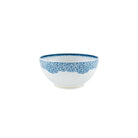 Vista Alegre Coralina Blue Salad Bowl on a white background