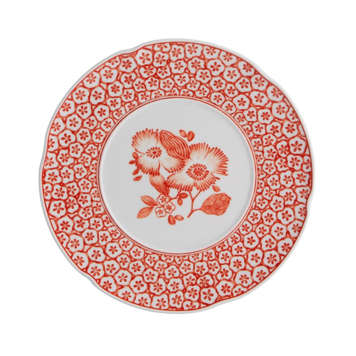 Vista Alegre Coralina Dessert Plate on a white background