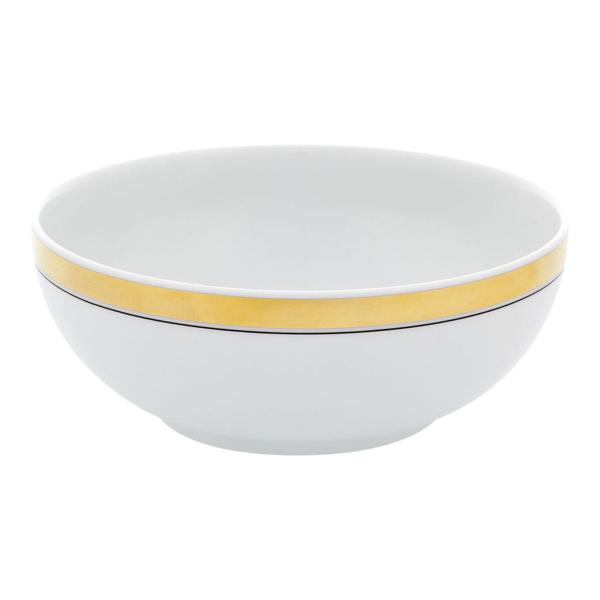 Vista Alegre Domo Gold Cereal Bowl on a white background
