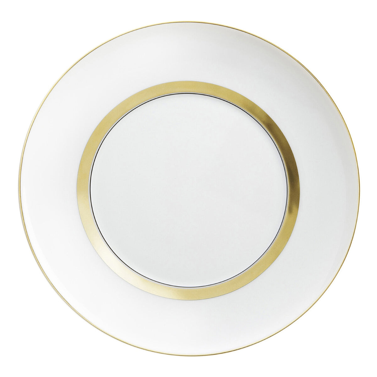 Vista Alegre Domo Gold Dessert Plate on a white background