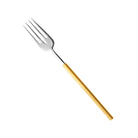 Vista Alegre Domo Handle Matte Gold Fish Fork on a white background