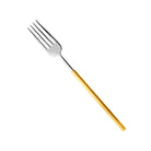 Vista Alegre Domo Handle Matte Gold Table Fork on a white background