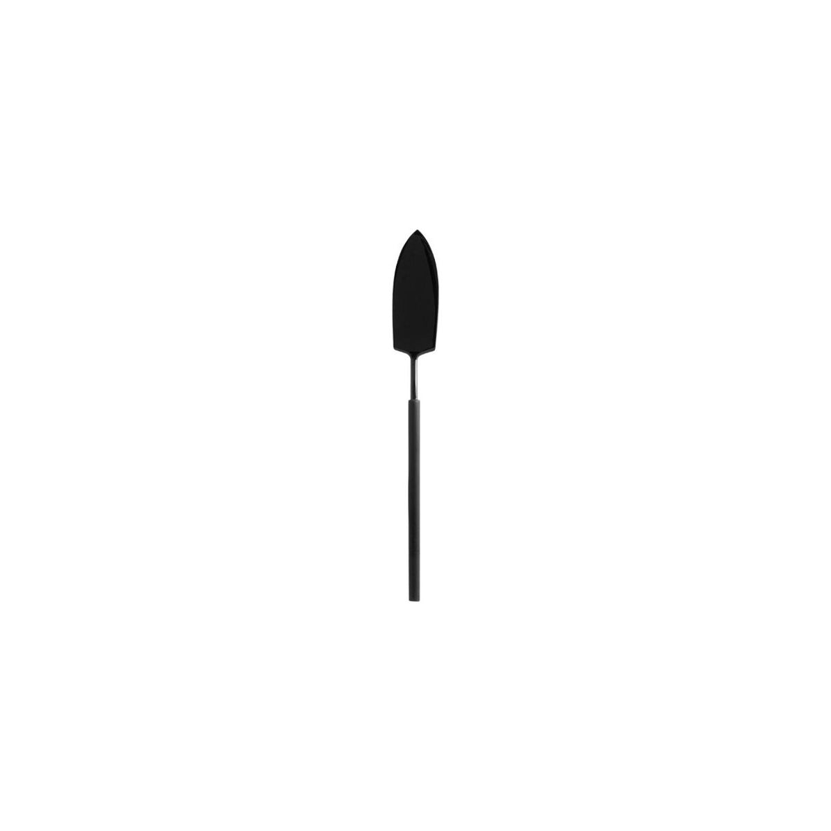 Vista Alegre Domo Matte Black Butter Knife on a white background