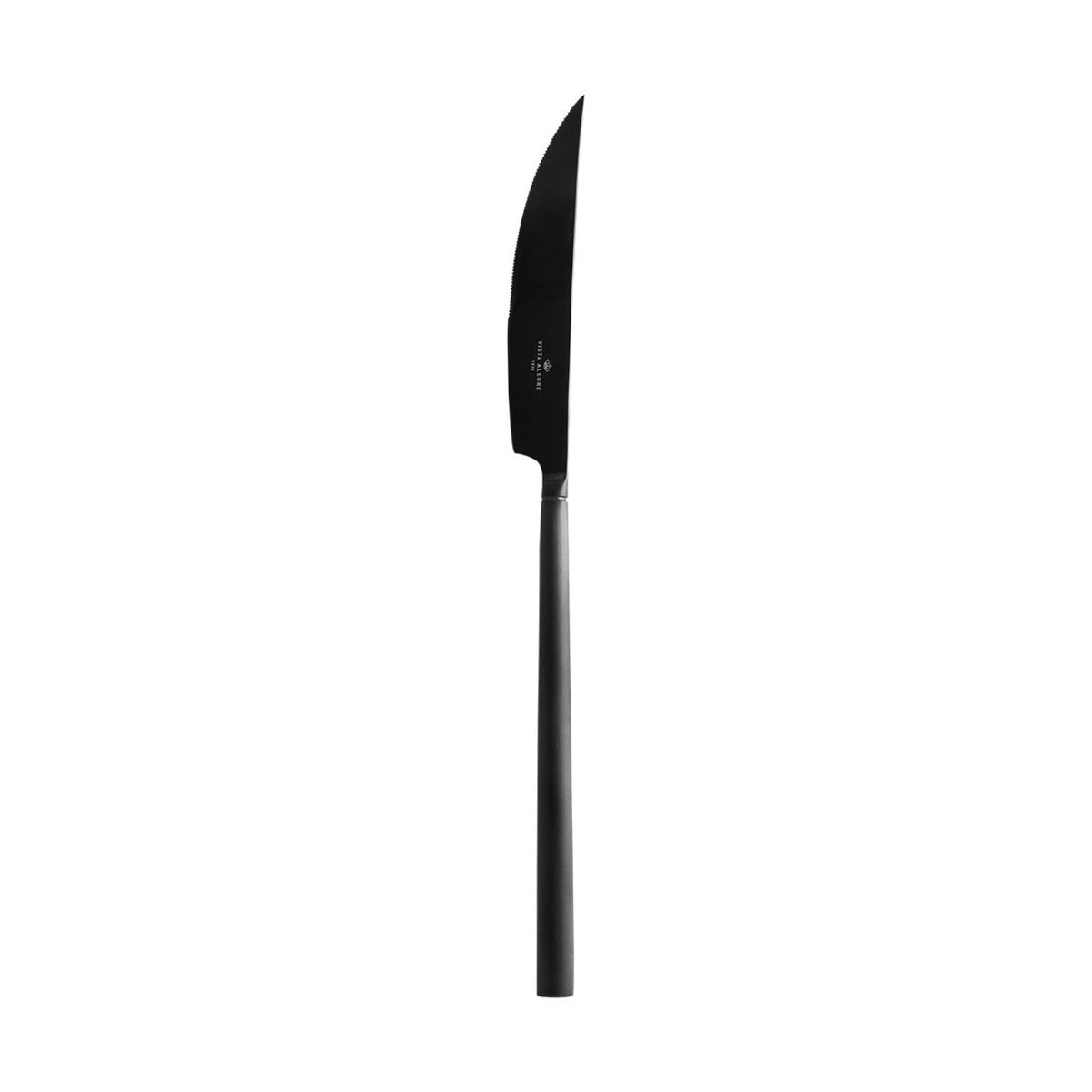 Vista Alegre Domo Matte Black Meat Serving Knife on a white background