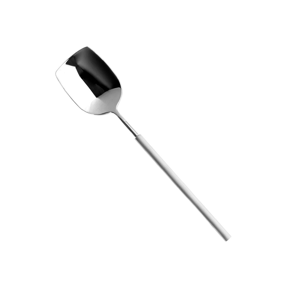 Vista Alegre Domo Matte Sugar Spoon on a white background