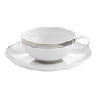 Vista Alegre Domo Platinum Tea Cup & Saucer on a white background