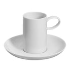 Vista Alegre Domo White Large Coffee Cup & Saucer on a white background