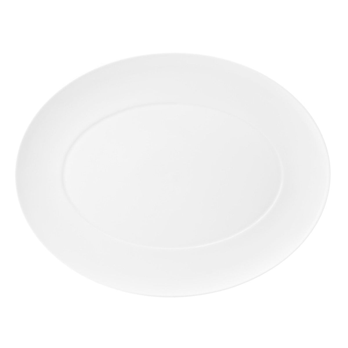 Vista Alegre Domo White Small Oval Platter on a white background