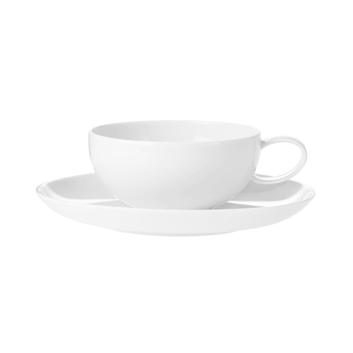 Vista Alegre Domo White Tea Cup & Saucer, view 3