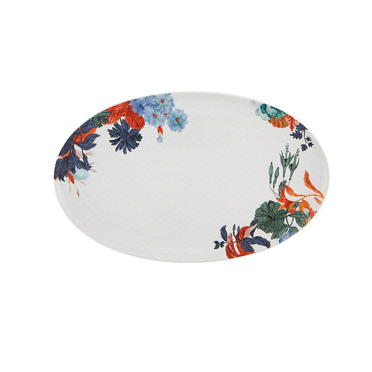 Vista Alegre Duality Large Oval Platter on a white background