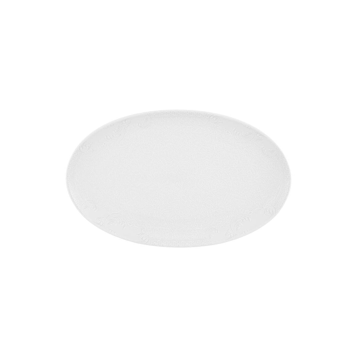 Vista Alegre Duality Small Oval Platter on a white background