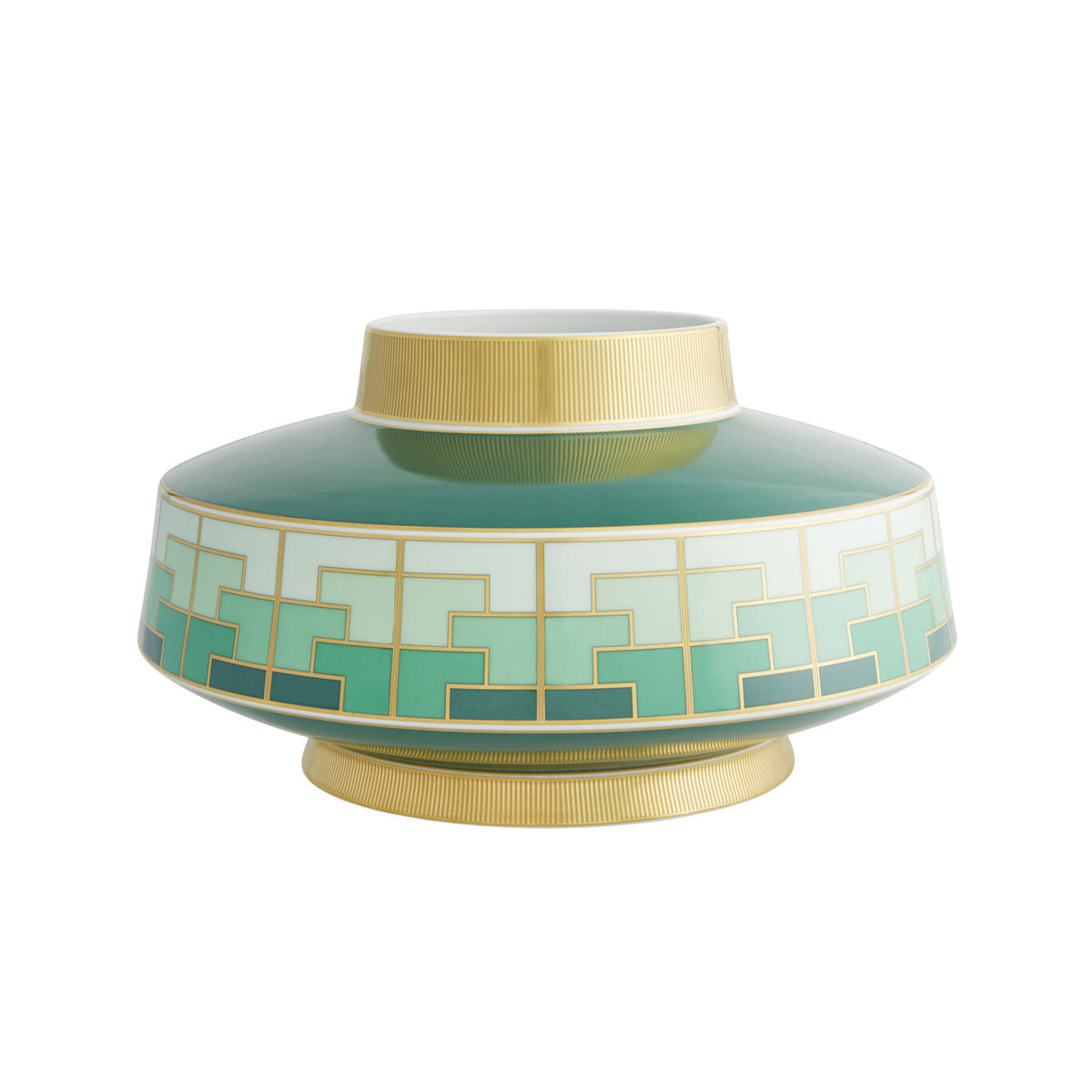 Vista Alegre Emerald Large Vase on a white background