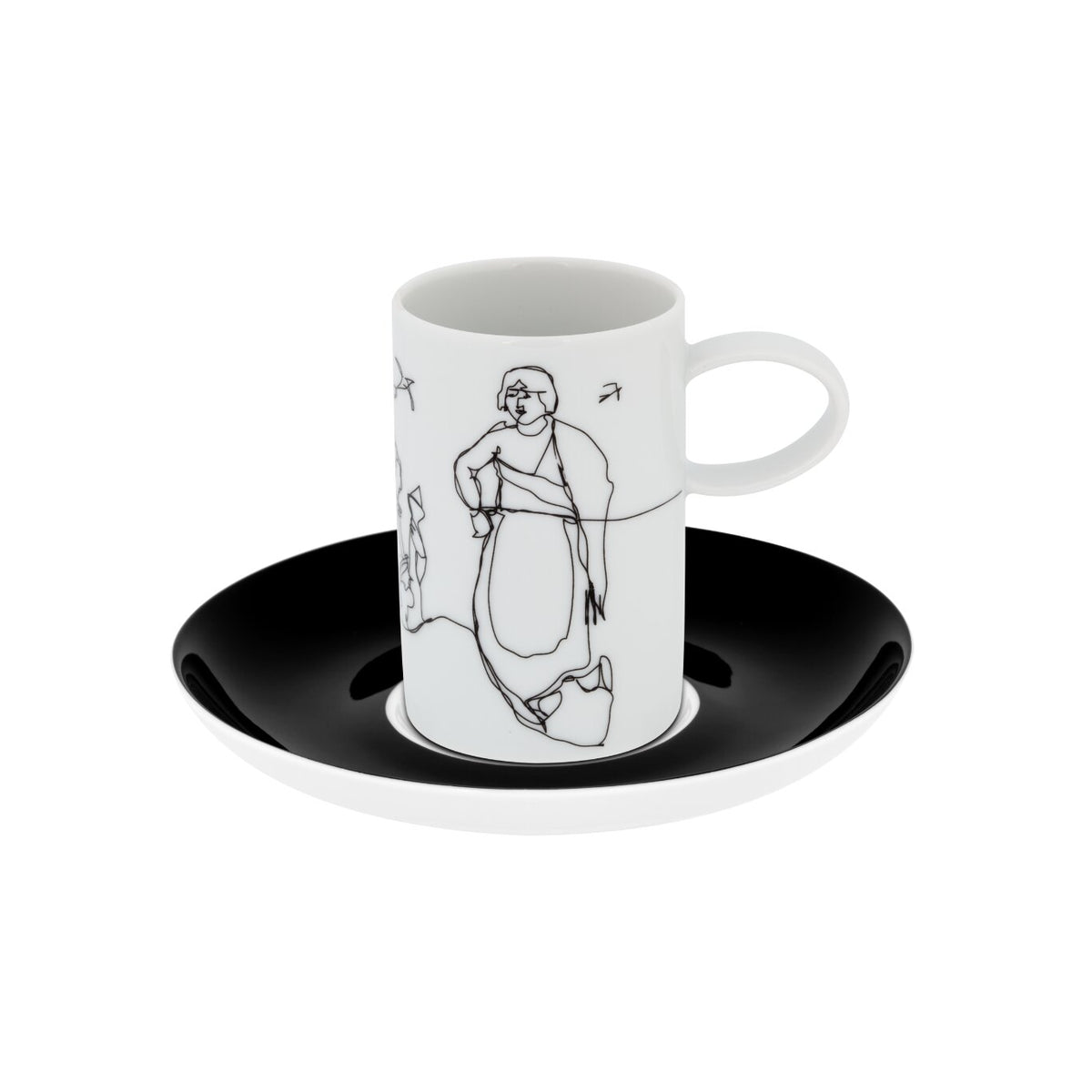 Vista Alegre Fado Set of 4 Coffee Cups & Saucers, view 3