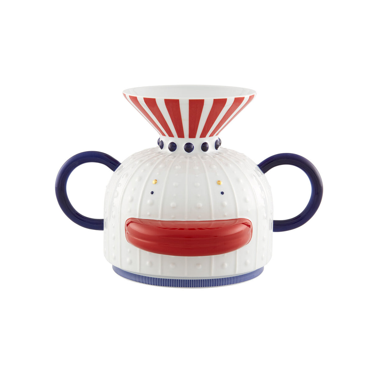 Vista Alegre Folkifunki Vase Duck on a white background
