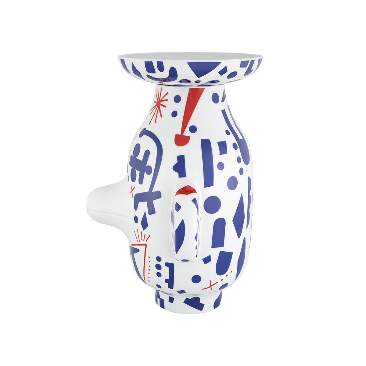 Vista Alegre Folkifunki Vase Grimace Whit Lid, view 2