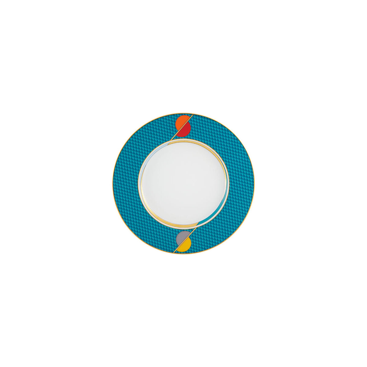 Vista Alegre Futurismo Dessert Plate on a white background