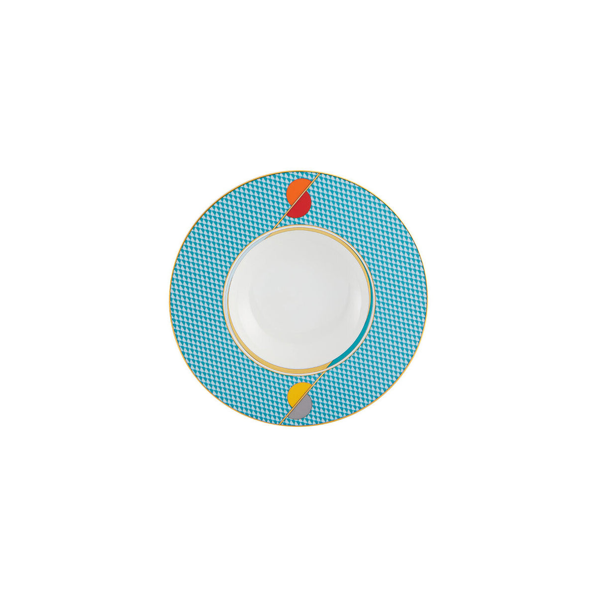 Vista Alegre Futurismo Soup Plate on a white background
