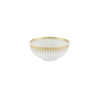 Vista Alegre Gold Exotic Soup Bowl on a white background