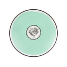 Vista Alegre Herbariae Dessert Plate Green on a white background