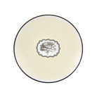 Vista Alegre Herbariae Dessert Plate Yellow on a white background