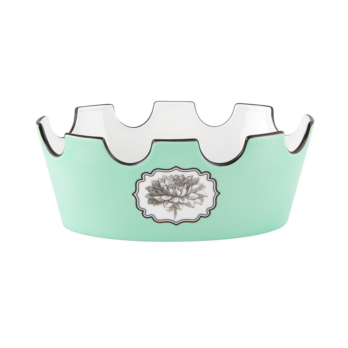Vista Alegre Herbariae Fruit Oval Bowl on a white background