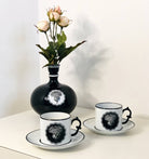 Vista Alegre Herbariae Set of 2 Tea Cups and Saucer White, view 2
