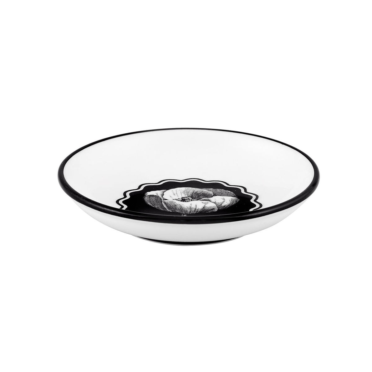 Vista Alegre Herbariae Small Butter Dish on a white background