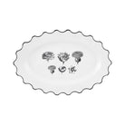 Vista Alegre Herbariae Small Oval Platter on a white background