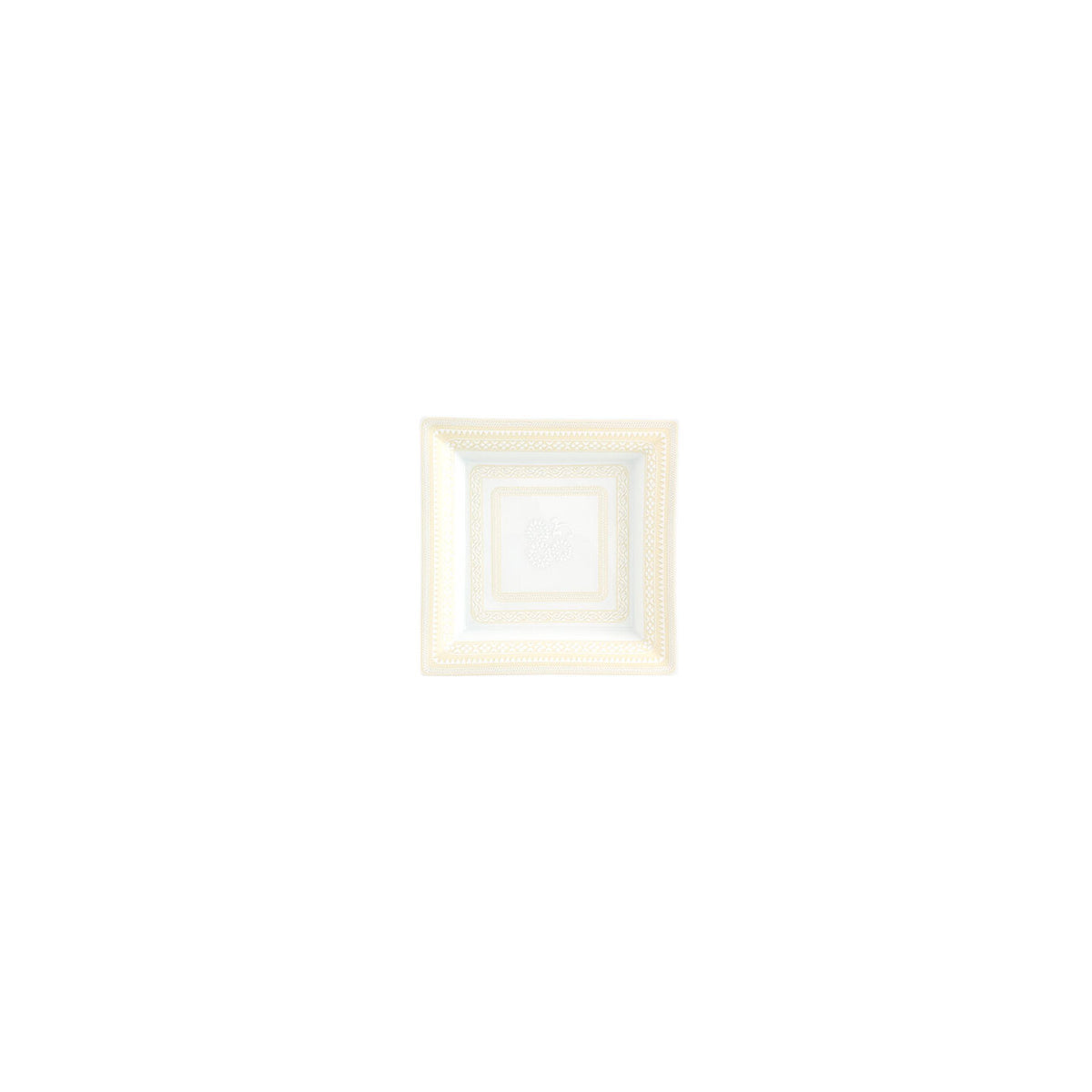 Vista Alegre Ivory Large Square Tray on a white background