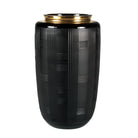 Vista Alegre Jet Black Case with Small Vase on a white background