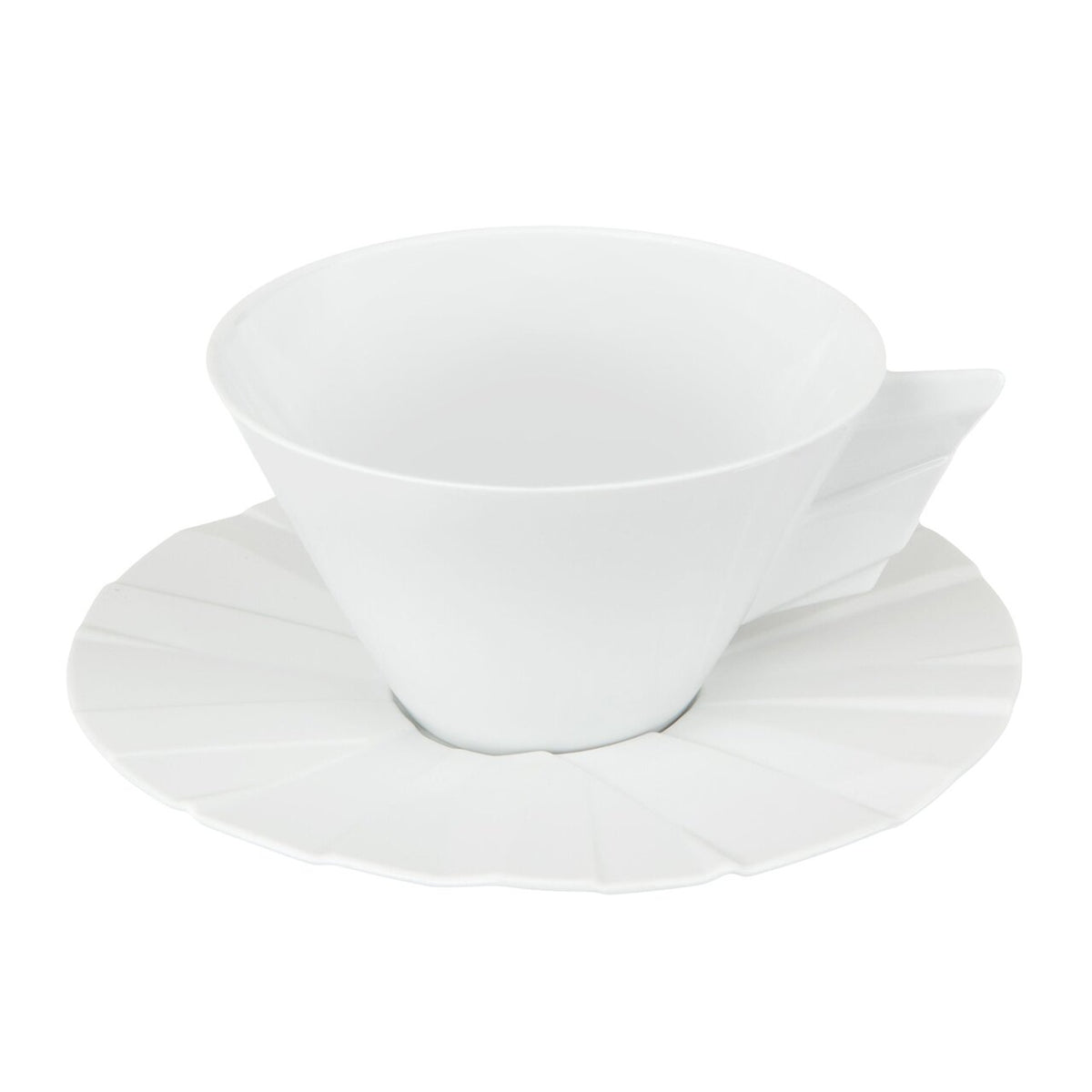 Vista Alegre Matrix Tea Cup & Saucer on a white background