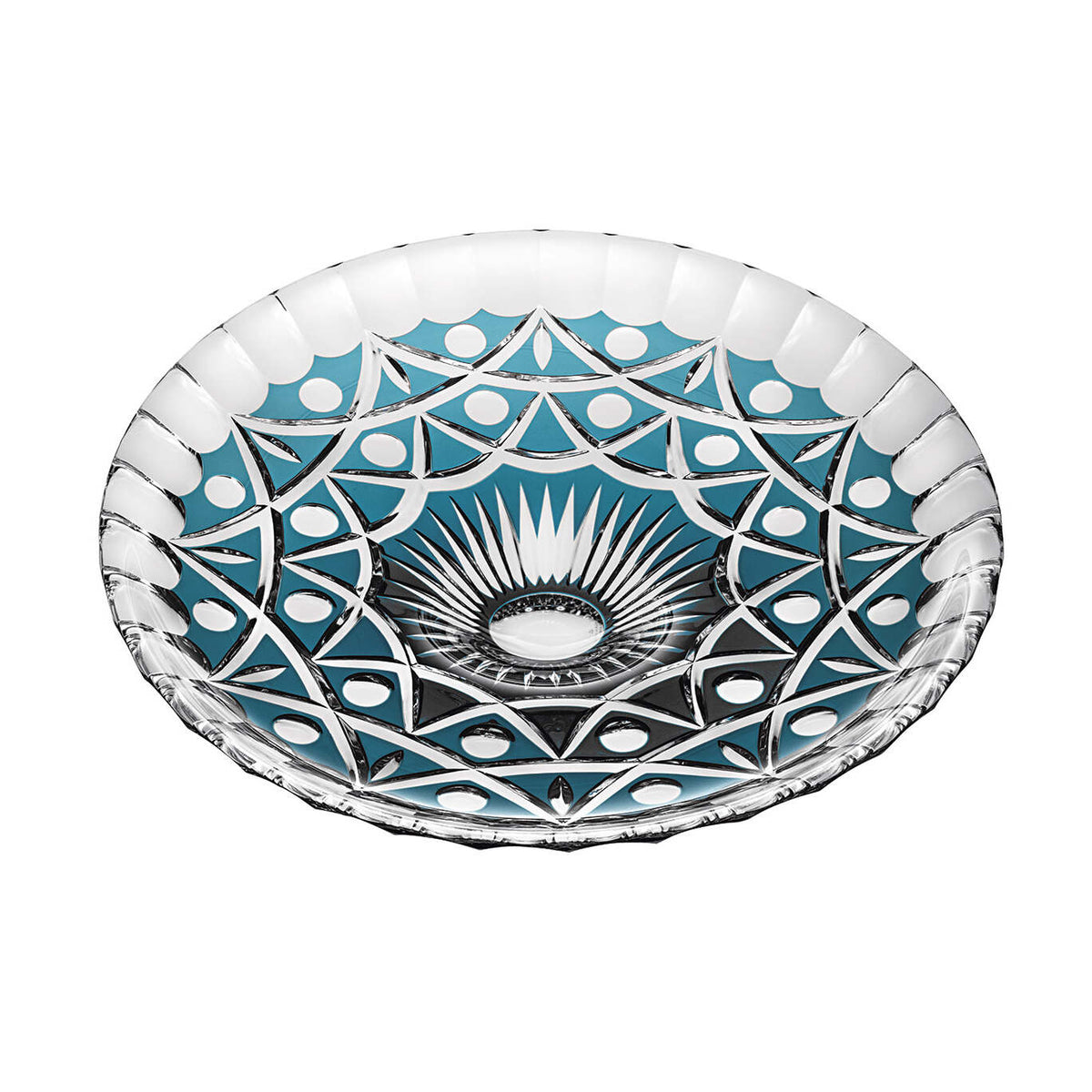 Vista Alegre Monarch Case with Doublé Green Centerpiece on a white background