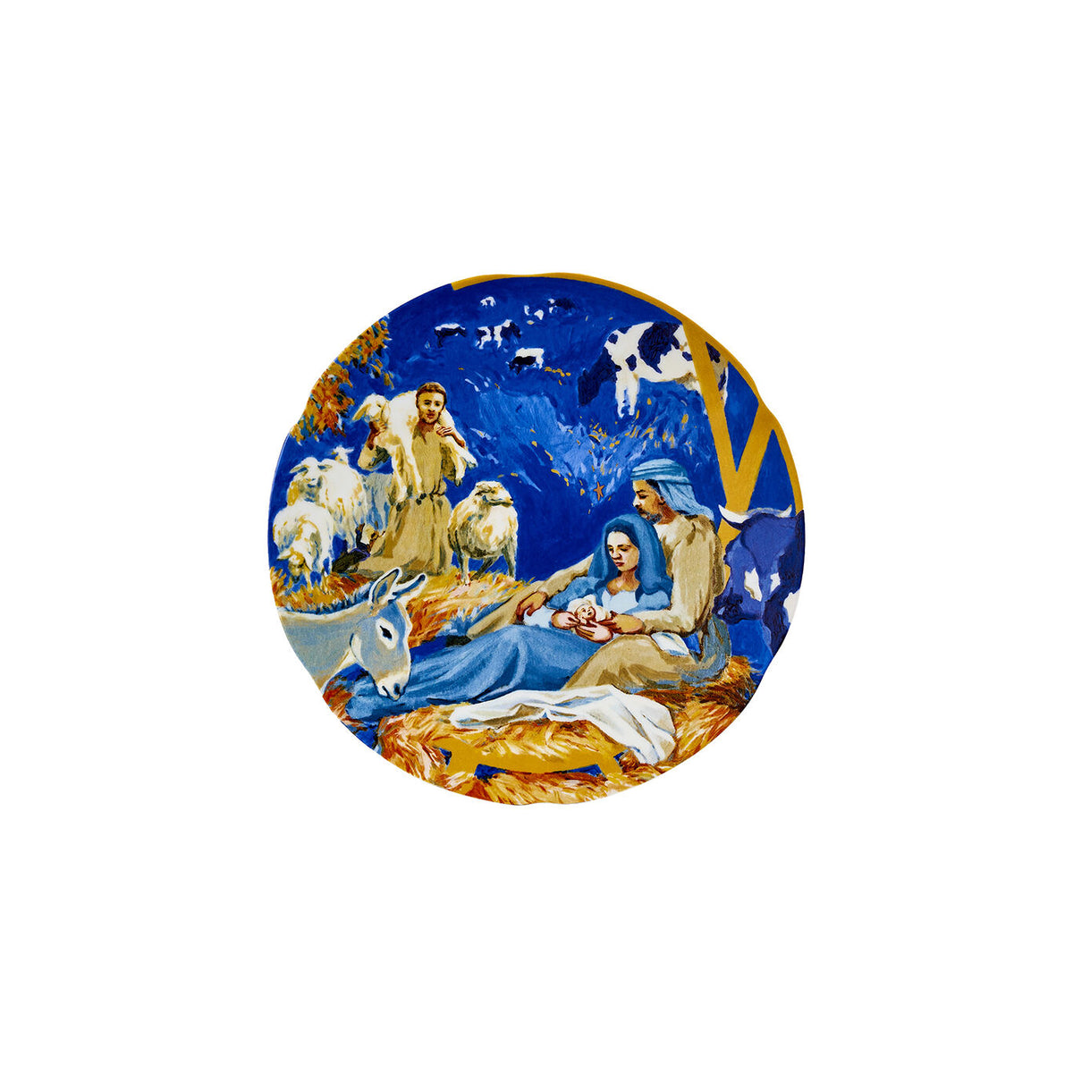 Vista Alegre Natal 2024 Christmas Plate on a white background