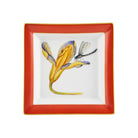 Vista Alegre Natura Square Tray Iris on a white background