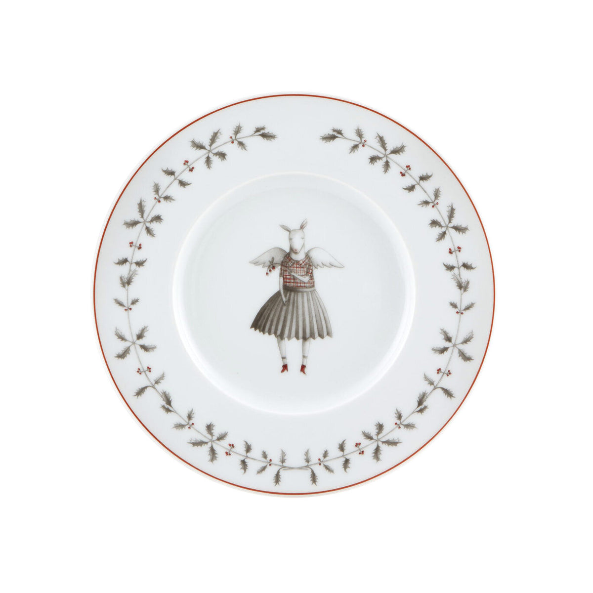 Vista Alegre Nöel Bread & Butter Plate on a white background