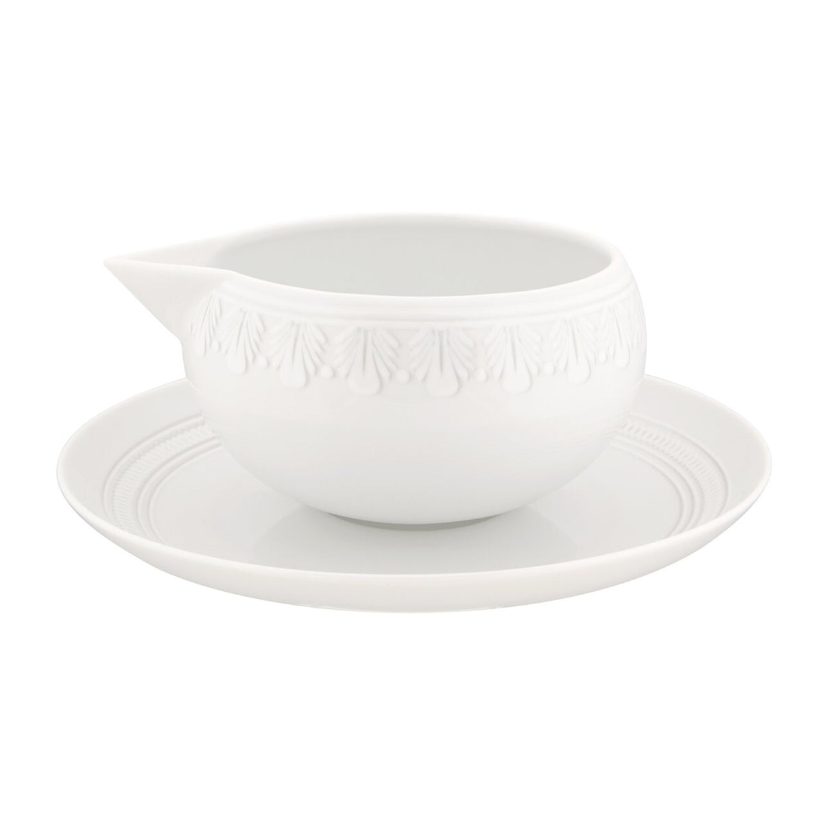 Vista Alegre Ornament Sauceboat & Stand on a white background