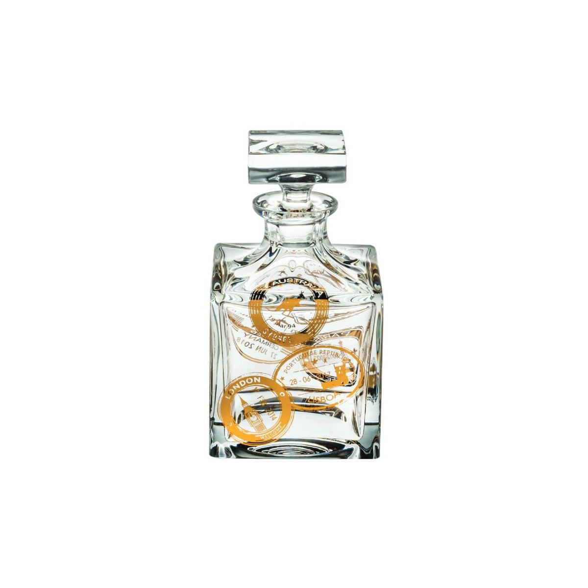 Vista Alegre Passport Whisky Decanter on a white background