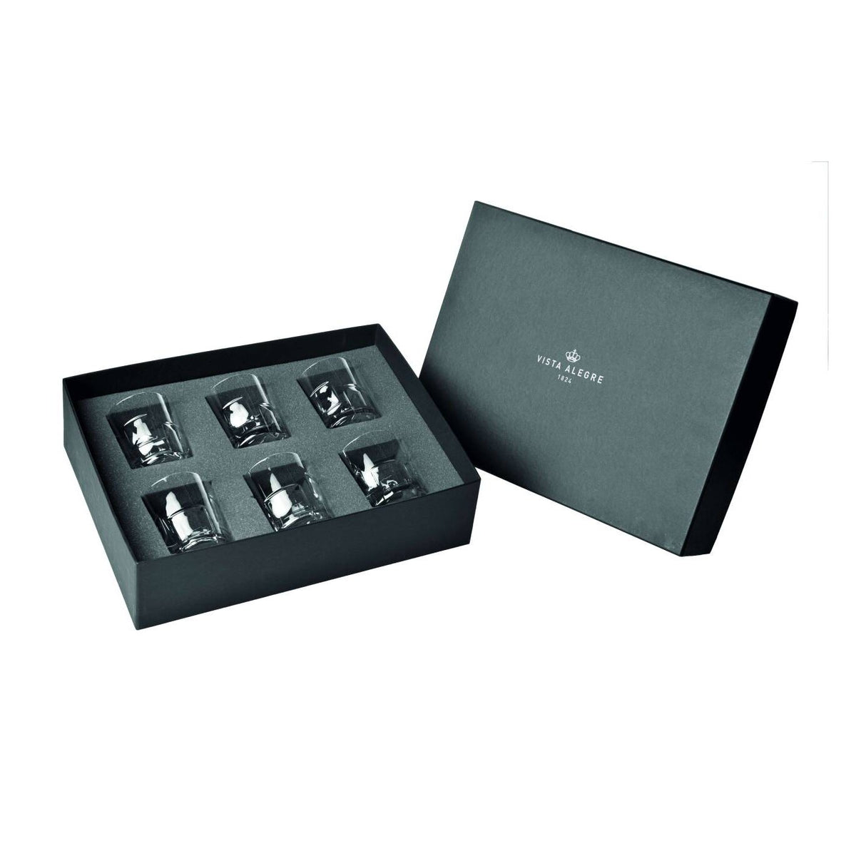 Vista Alegre Portrait Case with 6 Old Fashioned on a white background